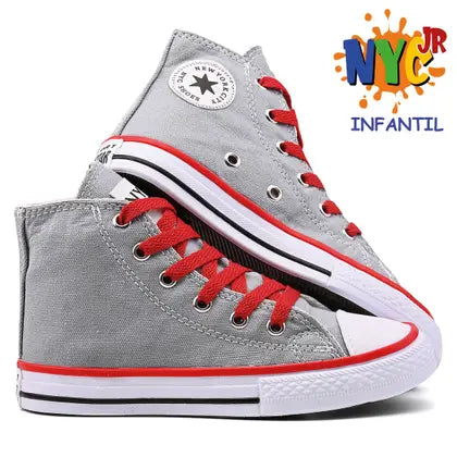 Tenis infantil Botinha Menina Menino Nyc Shoes Star
