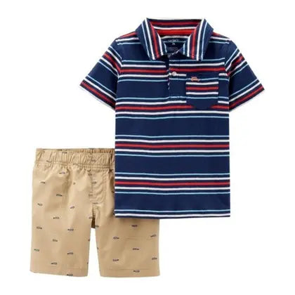 Conjunto Menino Camisa Polo e Shorts infantil - Vietnã