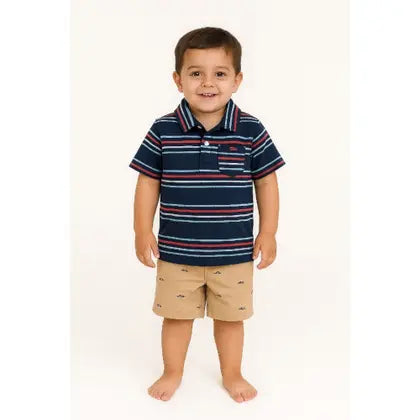 Conjunto Menino Camisa Polo e Shorts infantil - Vietnã