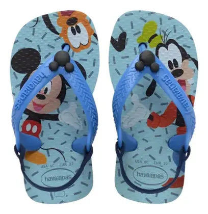 Chinelo Havaianas Baby Disney Classicos Mickey & Pateta Bebe Menino Infantil